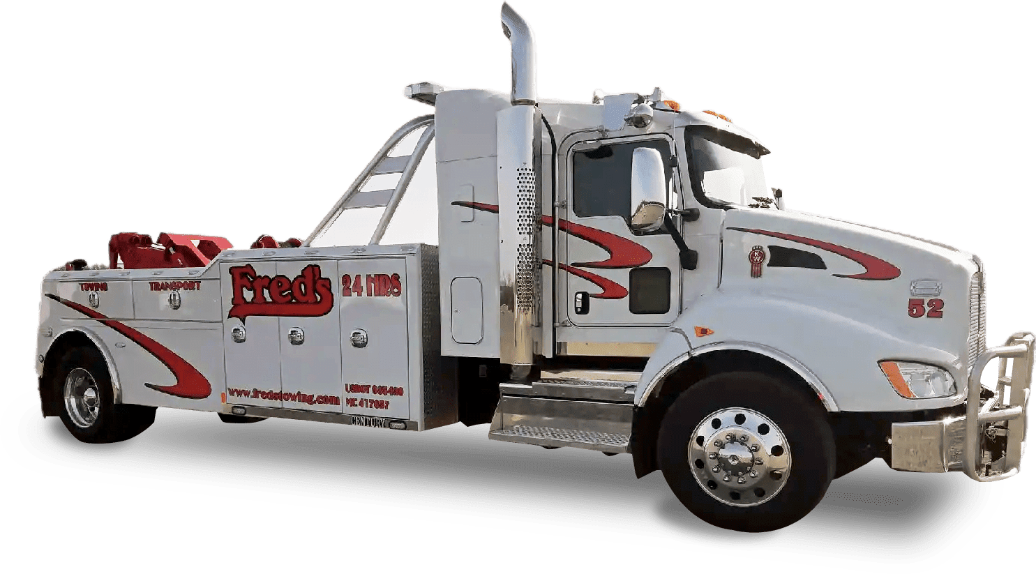 Freds Towing Transport Heavy Duty Towing Shadowed